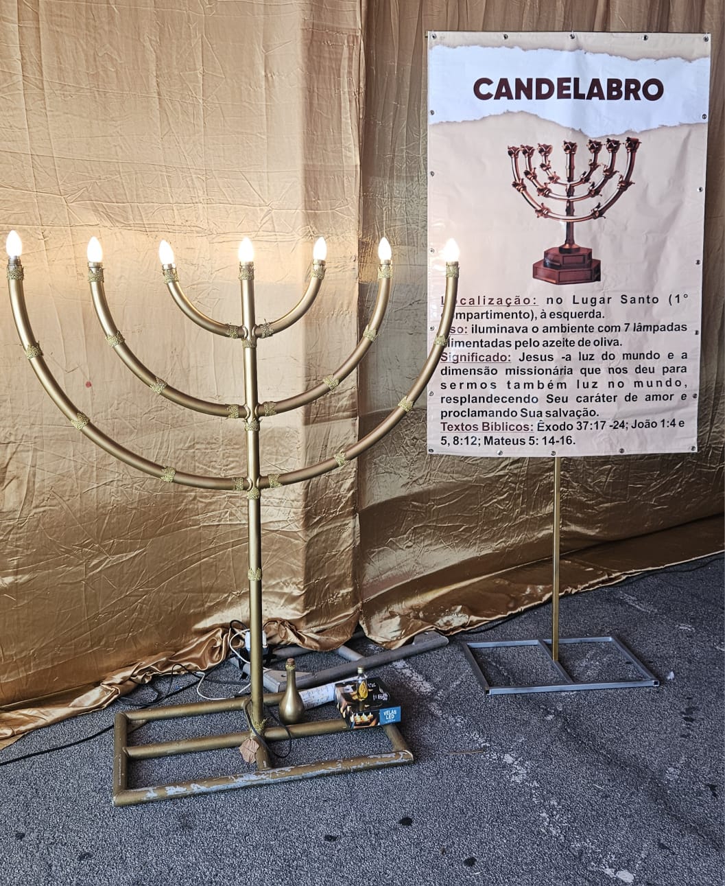 Candelabro em detalhe